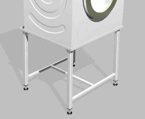 Waschmaschinensockel /Trocknersockel 50cm hoch verstärkt ohne Ablage