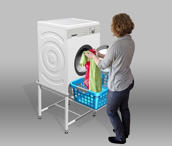 Wuudi Waschmaschine Sockel Untergestell,Verstellbare Sockel für Kühlschrank Trockner Waschmaschine aktualisieren 